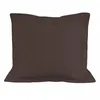 Image de Taie D'oreiller En Coton 57 Fils 63x63 Cm Uni Brun, Par Soleil D'ocre