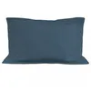 Image de Taie d'oreiller en coton 57 fils 50x70 cm UNI bleu canard, par Soleil d'ocre