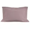 Image de Taie D'oreiller En Coton 57 Fils 50x70 Cm Uni Vieux Rose, Par Soleil D'ocre