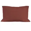 Image de Taie d'oreiller en coton 57 fils 50x70 cm UNI brique, par Soleil d'ocre