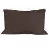 Image de Taie d'oreiller en coton 57 fils 50x70 cm UNI brun, par Soleil d'ocre