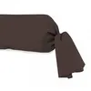 Image de Taie de traversin en coton 57 fils 45x135 cm UNI brun, par Soleil d'ocre