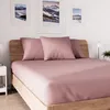 Image de Drap Housse En Coton 140x190 Cm Jersey Vieux Rose, Par Soleil D'ocre
