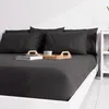 Image de Drap Housse Uni 140x190 Cm Zzz Noir