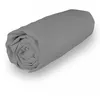 Image de Drap housse en coton 180x200 cm PERCALE gris, par Soleil d'ocre