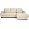 Image de Canapé D'Angle Droit 4 Places - Paul In Cord - Tissu Beige - 216 X 141 X 79 Cm - Fabriqué En Ukraine
