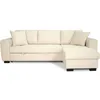 Image de Canapé D'Angle Convertible Réversible - 4 Places - Hamilton - Tissu Beige - L 245 X P 150 X H 86 - Fabriqué En Ukraine