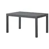 Image de Table De Jardin Extensible Rectangulaire 6 A 10 Personnes - Structure Aluminium - L 135-270 X P 90 X H 75 Cm - Gris Foncé