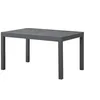 Image de Table De Jardin Extensible Rectangulaire 6 A 10 Personnes - Structure Aluminium - L 135-270 X P 90 X H 75 Cm - Gris Foncé
