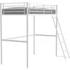 Image de Lit Mezzanine Eliot 90 X 190 Cm - Métal - Sommier Inclus - Blanc