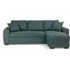 Image de Canapé d'angle convertible réversible 4 places - Tissu Vert - L 244 x P 151 x H 90 - HAMILTON - Fabriqué en Ukraine
