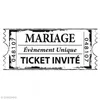 Image de Tampon Mariage - Cinéma - Ticket mariage - 6 x 3 cm