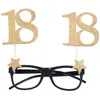 Image de MONTURE PAIRE DE LUNETTES ÃGE 18 ANS OR PAILLETÃ