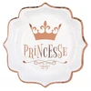 Image de 10 ASSIETTES CARTON PRINCESSE 21CM ROSE GOLD
