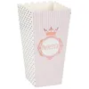 Image de 8 BOÎTES À POP-CORN PRINCESSE 6X8X17CM ROSE GOLD