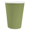 Image de 10 GOBELETS CARTON BIO 25CL VERT OLIVE