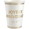 Image de 10 GOBELETS JOYEUX ANNIVERSAIRE CARTON 7.8X9.7CM