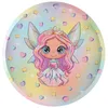 Image de 10 ASSIETTES CARTON PETITE FÉE 22.5CM MULTICOLORE