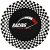 Image de 10 ASSIETTES CARTON COURSE FORMULE 1 22.5CM NOIR
