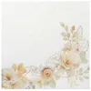 Image de 20 SERVIETTES PAPIER TENDRESSE FLEUR 33CM BLANC