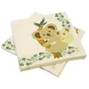 Image de 20 SERVIETTES PAPIER KOALA EUCALYPTUS 33CM