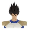 Image de Perruque Végéta Licence Officielle Dragon Ball Z  - Noir - Taille Unique