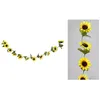 Image de GUIRLANDE ARTIFICIELLE TOURNESOLS 220CM JAUNE