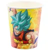 Image de 8 GOBELETS CARTON DRAGON BALL SUPER 25CL JAUNE