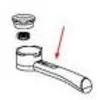Image de Poignee Porte Filtre Nue (Pour Cafe Moulu) Bco20 Bco260 Bco261b Bco264 Ec190 Ec270 Ec330s Ec410 Ec430 Ec435 Ec510 Ec700 Ec710 Expresso Delonghi Bco260d
