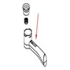 Image de Poignee Porte Filtre Nue (Pour Cafe Moulu) Bco20 Bco260 Bco261b Bco264 Ec190 Ec270 Ec330s Ec410 Ec430 Ec435 Ec510 Ec700 Ec710 Expresso Delonghi Bco260cd
