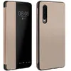 Image de Avizar Housse Huawei P30 Étui Grande Fenêtre Translucide Coque Rigide doré