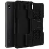 Image de Avizar Coque pour Xiaomi Redmi 7A Bi matière Rigide et Silicone Béquille Support Noir