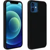 Image de Avizar Coque pour iPhone 12 Mini Hybride Finition Tissu Ultra-fine Lavable à l'eau Noir