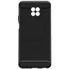 Image de Avizar Coque pour Xiaomi Redmi Note 9T Souple Coins Renforcés Carbone Effet Brossé Noir