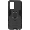 Image de Avizar Coque pour Samsung Galaxy A52 A52 5G et A52s Hybride Antichoc Bague Métallique Support Noir