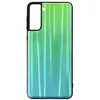 Image de Avizar Coque pour Samsung Galaxy S21 Plus Bi-matière Holographique Brillant Fine Légère Vert