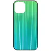 Image de Avizar Coque pour iPhone 12 Mini Bi-matière Holographique Brillant Fine Légère Vert