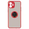Image de Avizar Coque pour iPhone 11 Bi-matière Bague Métallique Support Vidéo Rouge