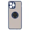 Image de Avizar Coque pour IPhone 11 Pro Max Bi-matière Bague Métallique Support Vidéo Bleu Nuit