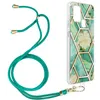 Image de Avizar Coque pour Samsung Galaxy A21s Motif géométrique avec Cordon Amovible turquoise