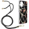 Image de Avizar Coque pour Samsung Galaxy A51 5G Motif géométrique avec Cordon Amovible Noir