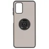 Image de Avizar Coque pour Samsung Galaxy A03S Bi-matière Bague Métallique Support Vidéo Noir