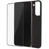 Image de Coque pour Samsung Galaxy S22 Plus Souple Noir et Verre Trempé 9H Avizar Contour Noir