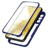 Image de Coque pour Samsung Galaxy S22 Dos Plexiglas Avant Polymère Coins Renforcés Avizar Contour bleu