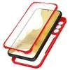 Image de Coque pour Samsung Galaxy S22 Dos Plexiglas Avant Polymère Coins Renforcés Avizar Contour rouge