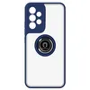Image de Coque pour Samsung Galaxy A33 5G Bi-matière Bague Métallique Support Vidéo Avizar Bleu