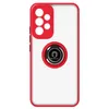 Image de Coque pour Samsung Galaxy A53 5G Bi-matière Bague Métallique Support Vidéo Avizar Rouge