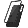 Image de Coque pour Samsung Galaxy S22 Intégrale Arrière Rigide Transparent et Avant Souple Avizar noir