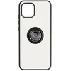 Image de Coque pour Samsung Galaxy A03 Bi-matière Bague Métallique Support Vidéo Avizar Noir