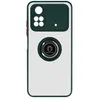 Image de Coque pour Xiaomi Poco M4 Pro Bi-matière Bague Métallique Support Vidéo Avizar Vert